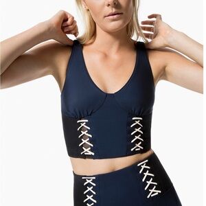 Jonathan Simkhai lace up bra top